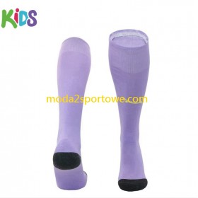 Manchester City Bramkarska Dziecięcy Wyjazdowe Skarpetki Fioletowy 2023/24